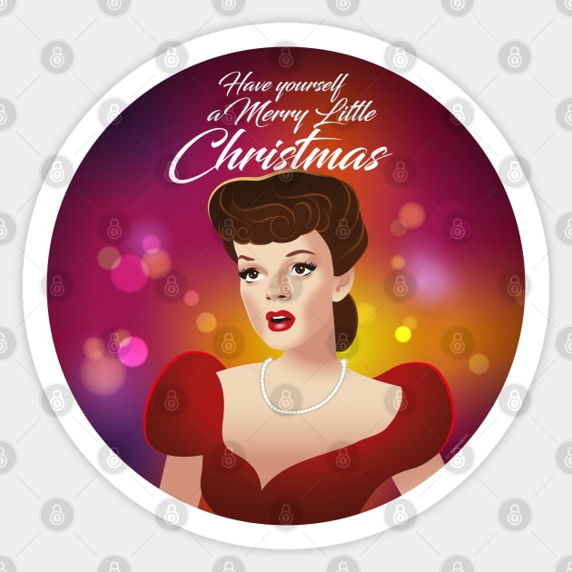Merry little Christmas Sticker by AlejandroMogolloArt